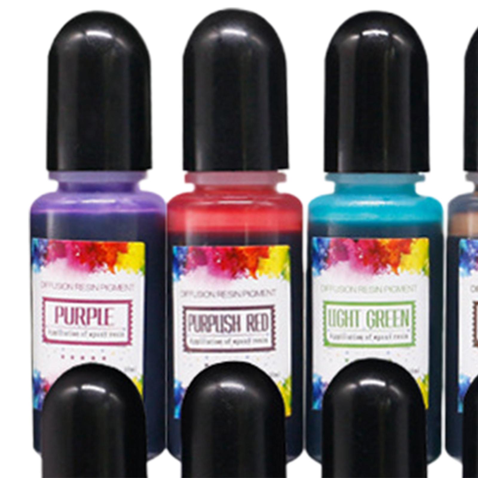 Resin Dye Alcohol - 24個入りアルコールインク エポキシ樹脂顔料 液体染料 濃縮カラー染料 アルコール