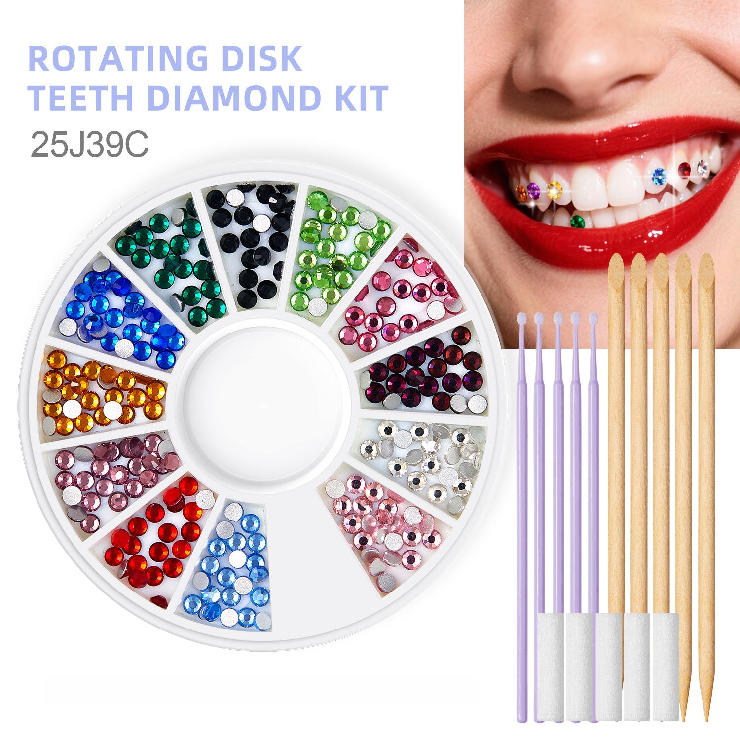 Resin Jewelry Kit - DIY歯用宝石キット ジュエリー宝石キット クリスタル ダイヤモンドデコレーション おしゃれなY2K宝石 歯用ジュエリースターターキット