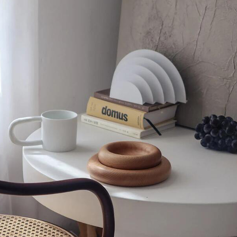 Coaster Mold Round - セメントトレイ用のコンクリート丸型コースタートレイ型ストレージコースターモールドシリコン