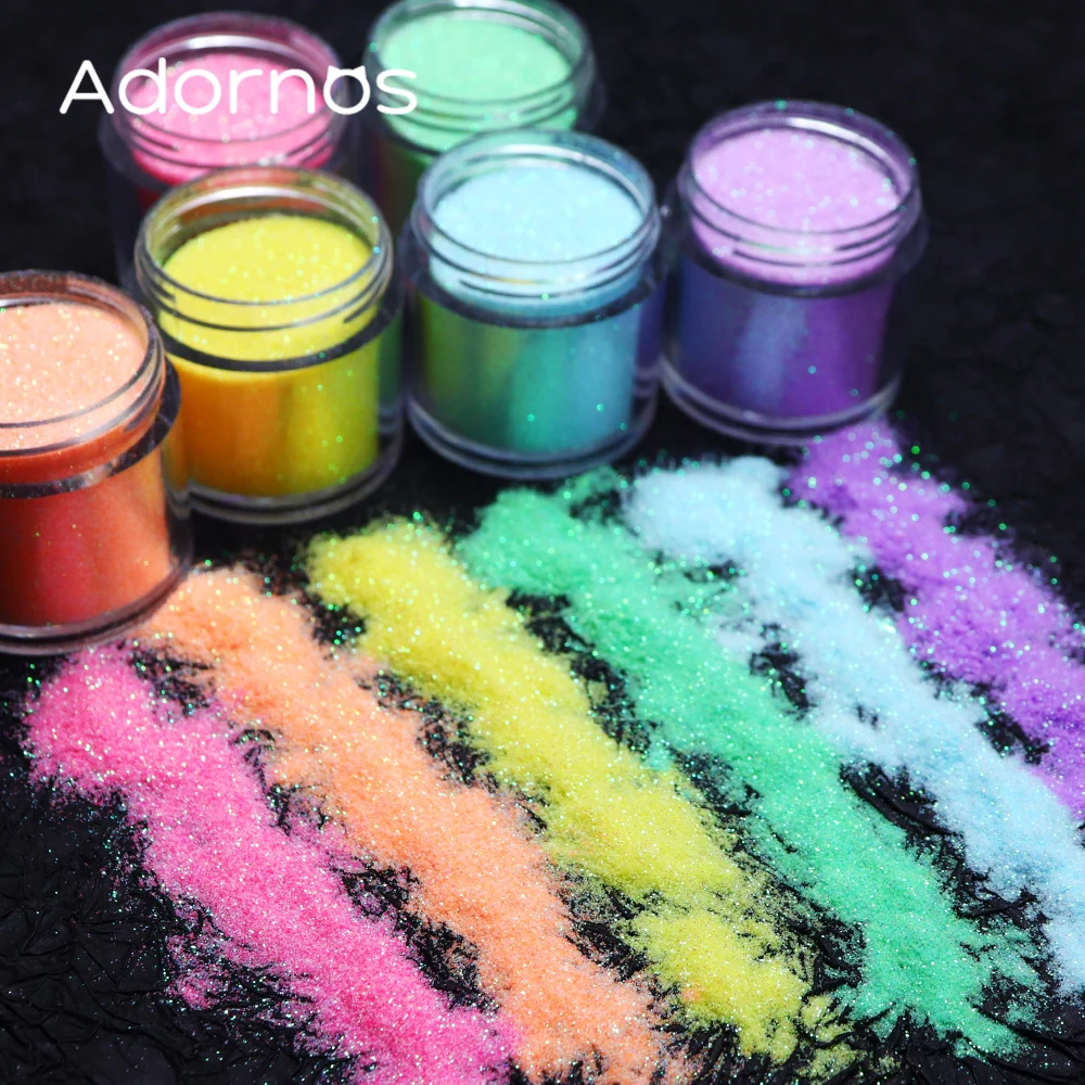 Resin Pigment Set - 虹色グリッターシュガーパウダーエポキシ樹脂顔料着色剤染料樹脂モールドフィラージュエリー作成 DIY アクセサリーエポキシ顔料