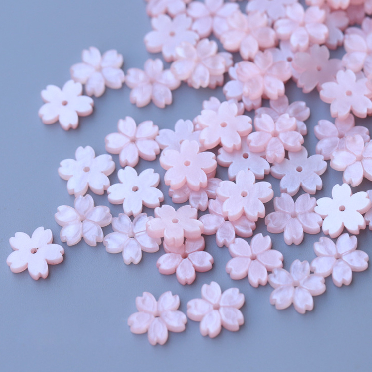 Flower Preservation Resin - 10-50 個 12 ミリメートル樹脂花びらビーズジュエリー作成コンポーネント DIY 桜チャームペンダントルーススペーサービーズ