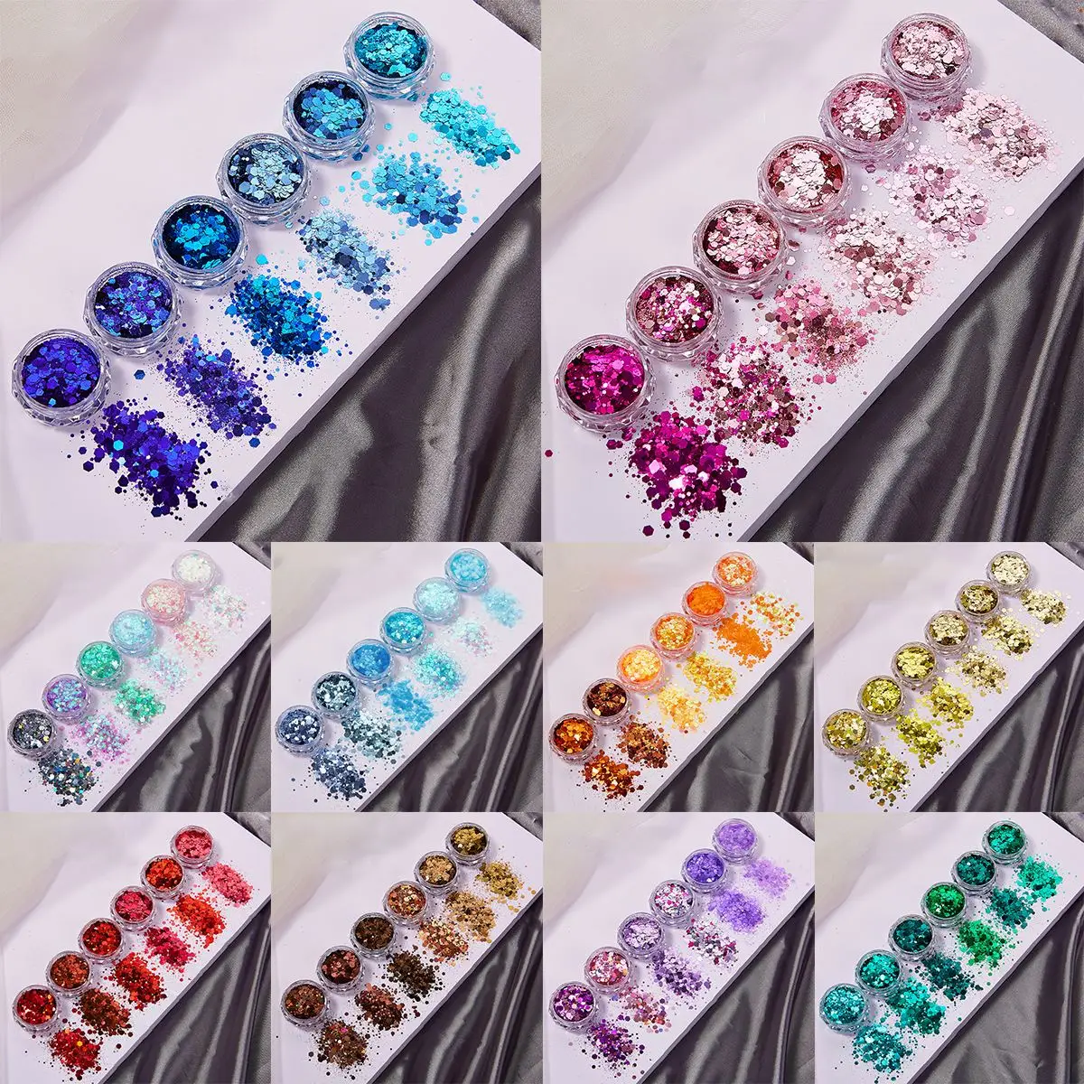 6 色/セット樹脂スパークリングスパンコールエポキシ樹脂充填 - Resin Glitter Pack のレビューと価格