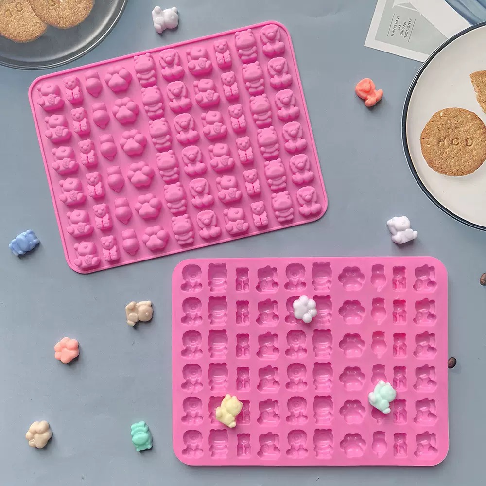 7個入りキャンディシリコンモールドと2個のドロッパーセット、 - Silicone Mold Tray のレビューと価格