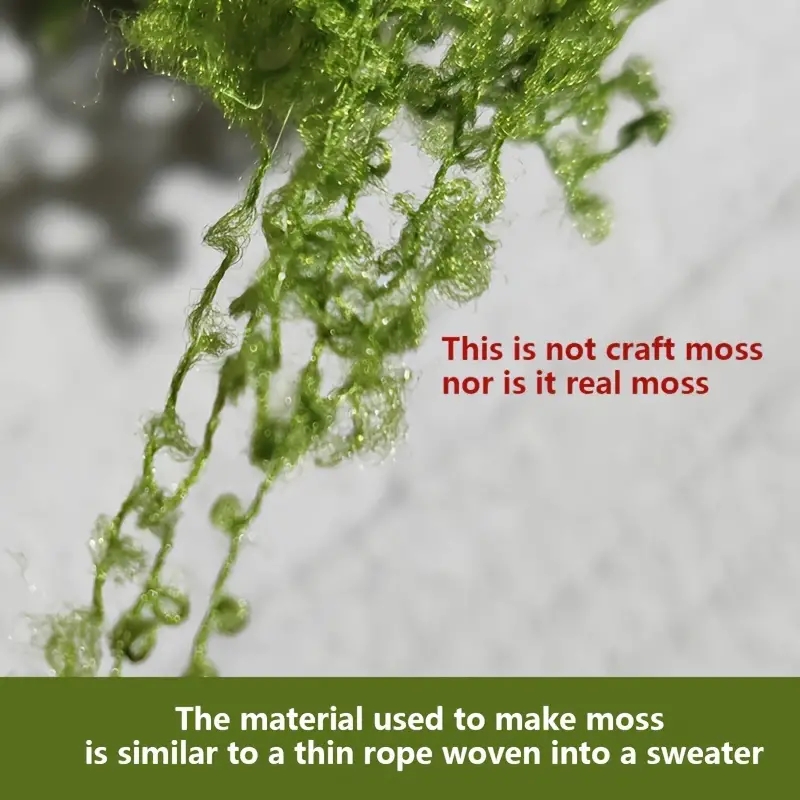 約 20 グラム人工緑の植物ポリエステル苔草ホームリビングル - Terrarium Moss Art のレビューと価格