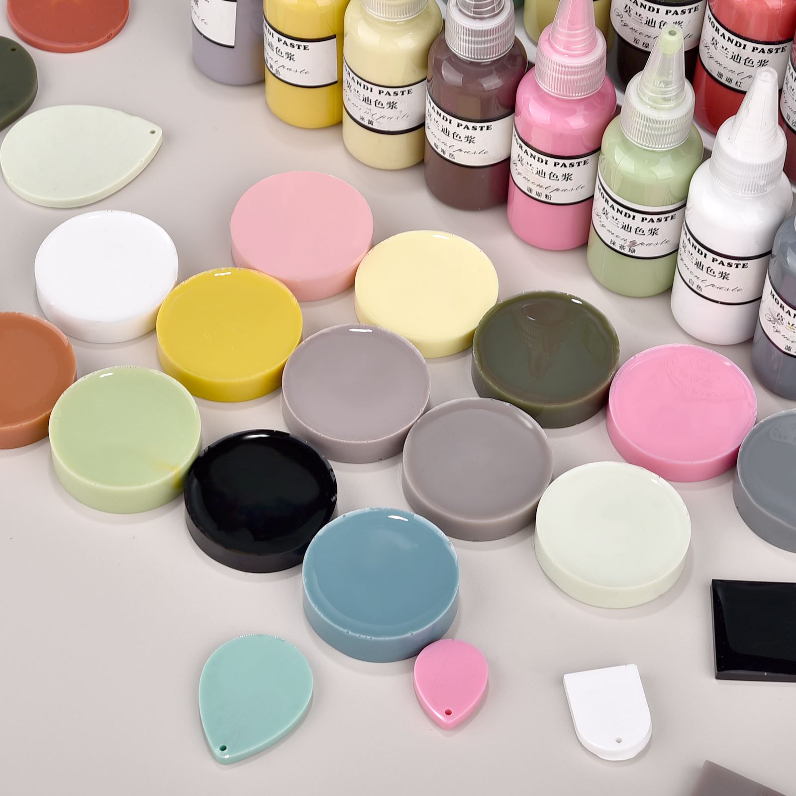 モランディ色液体樹脂顔料エポキシ樹脂 UV 樹脂インクアルコ - Resin Pigment Set のレビューと価格