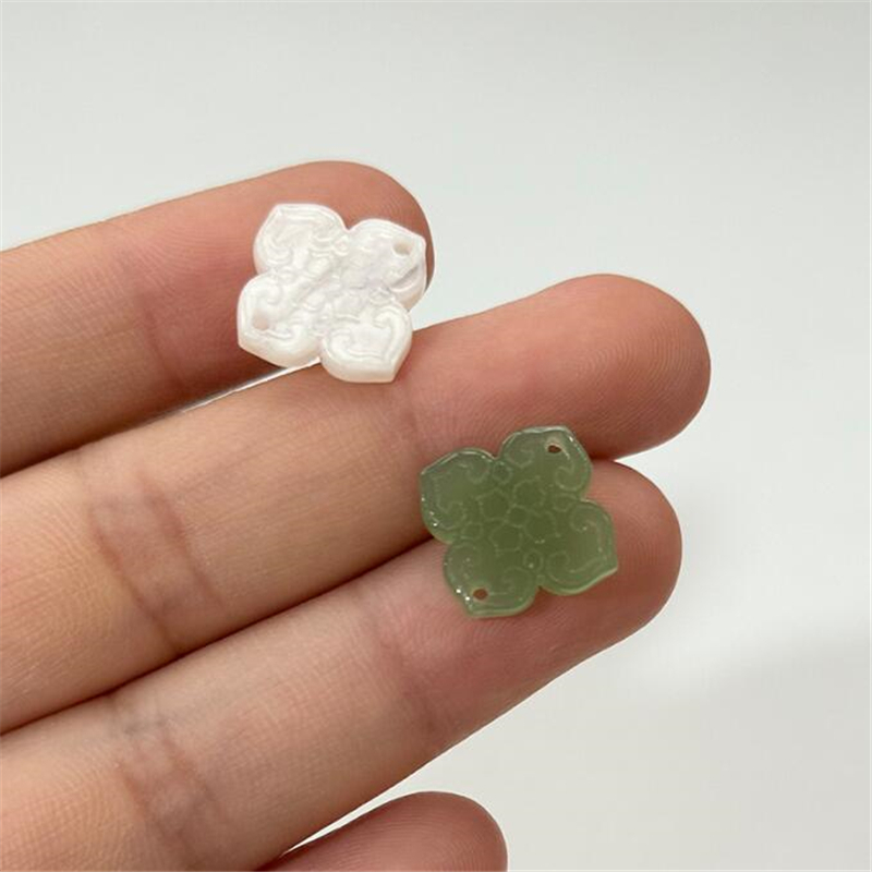 10 個新レトロ 13 ミリメートル酢酸フラワーチャーム二穴 - Flower Preservation Resin のレビューと価格