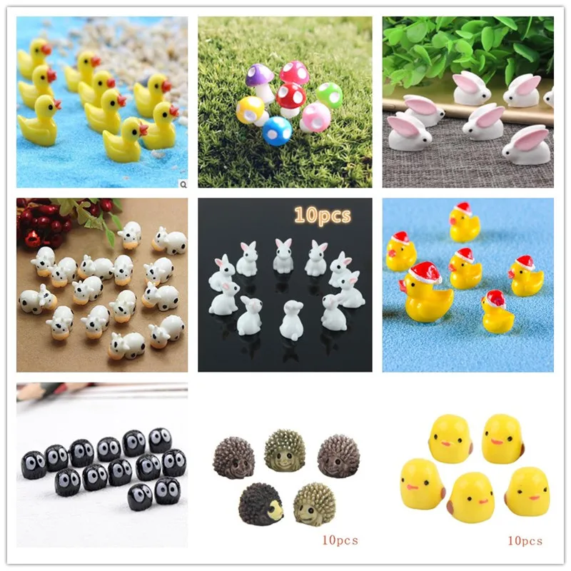10個/ヘッジホッグと陶器/かわいい動物羊/フェアリーガーデ - Terrarium Moss Art のレビューと価格