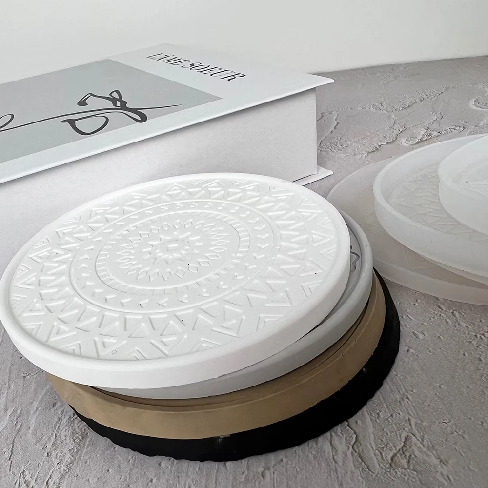 マンダラ-丸い樹脂コースター,日曜大工用のコーヒーコースター - Coaster Mold Round のレビューと価格