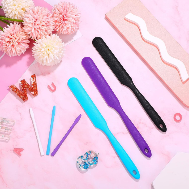 12シリコン撹拌棒セット、シリコンエポキシブラシ、撹拌ツール - Mixing Cup Silicone のレビューと価格