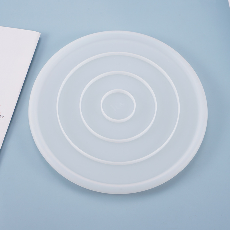 ジュエリー皿型,エポキシ樹脂コースター用の大きな丸いトレイ, - Coaster Mold Round のレビューと価格