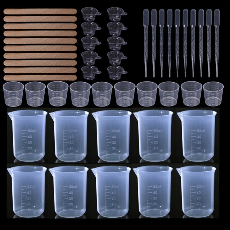 652F 再利用可能なエポキシ樹脂ツールキット 工芸品製作、 - Mixing Cup Silicone のレビューと価格
