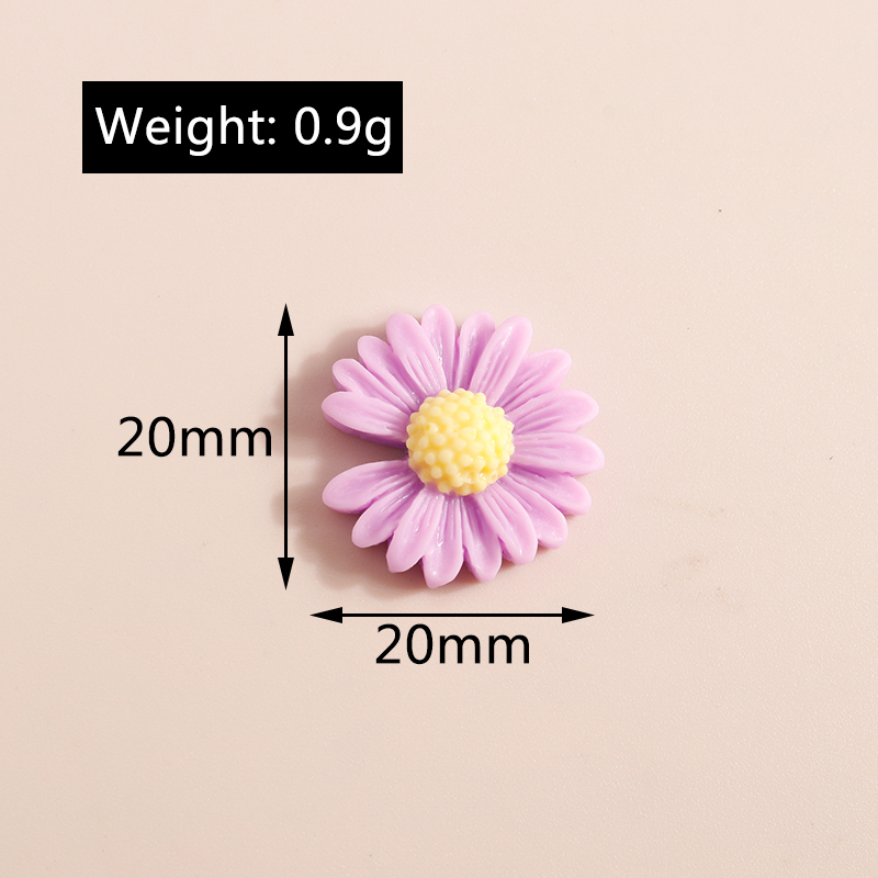 10 個 20*20 ミリメートルかわいいデイジーフラワーチ - Flower Preservation Resin のレビューと価格