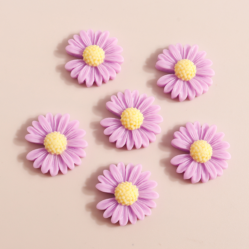 10 個 20*20 ミリメートルかわいいデイジーフラワーチ - Flower Preservation Resin のレビューと価格