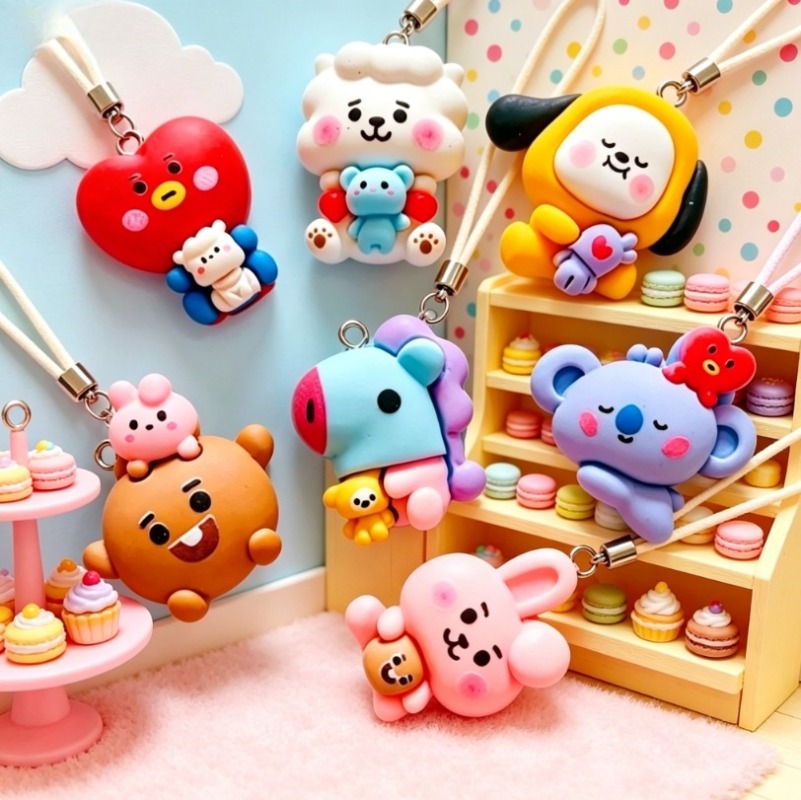 7 個 BT21 樹脂漫画チャーム DIY アクセサリークラ - Resin Crafts Diy のレビューと価格