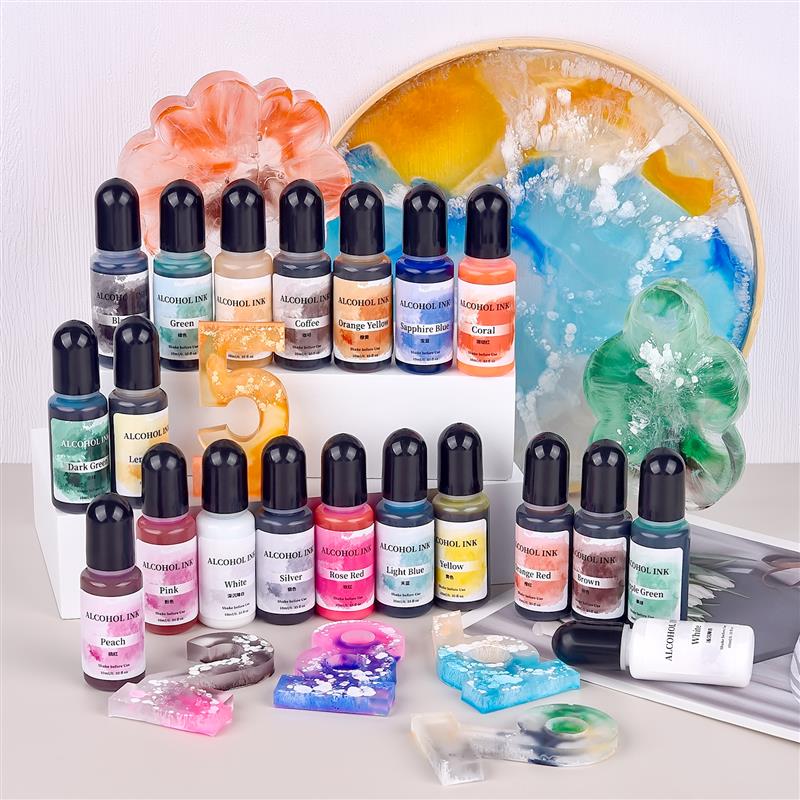エポキシ樹脂染料拡散アルコール,水溶性色,DIYジュエリー製 - Resin Dye Alcohol のレビューと価格