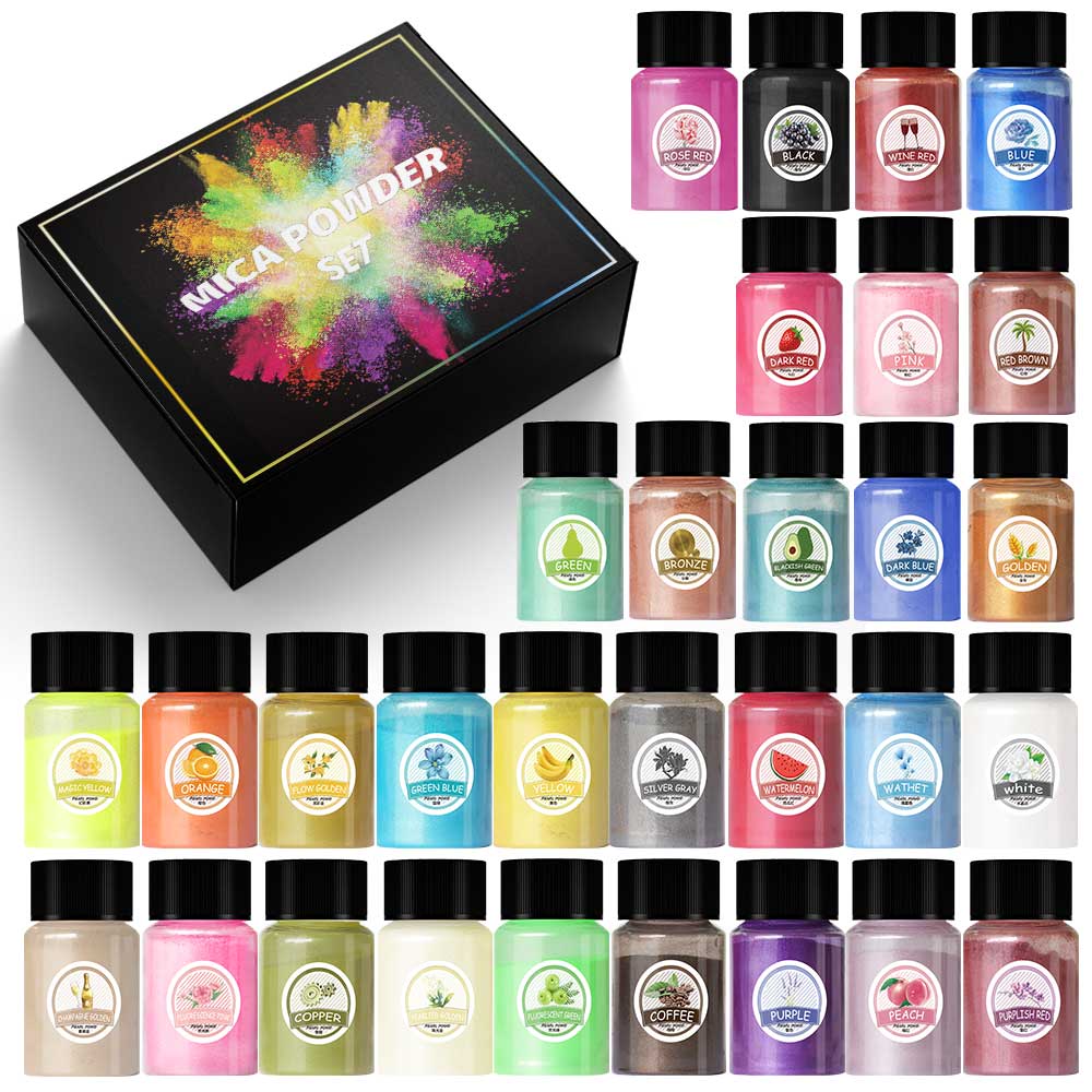 エポキシ樹脂充填剤,天然真珠の充填,10ml,ドレンクリエー - Resin Pigment Set のレビューと価格