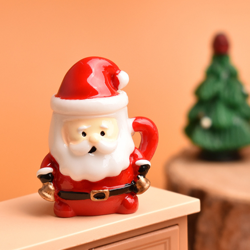 ミニサンタティーカップオーナメント - クリスマス工芸品、妖 - Resin Craft Supplies のレビューと価格