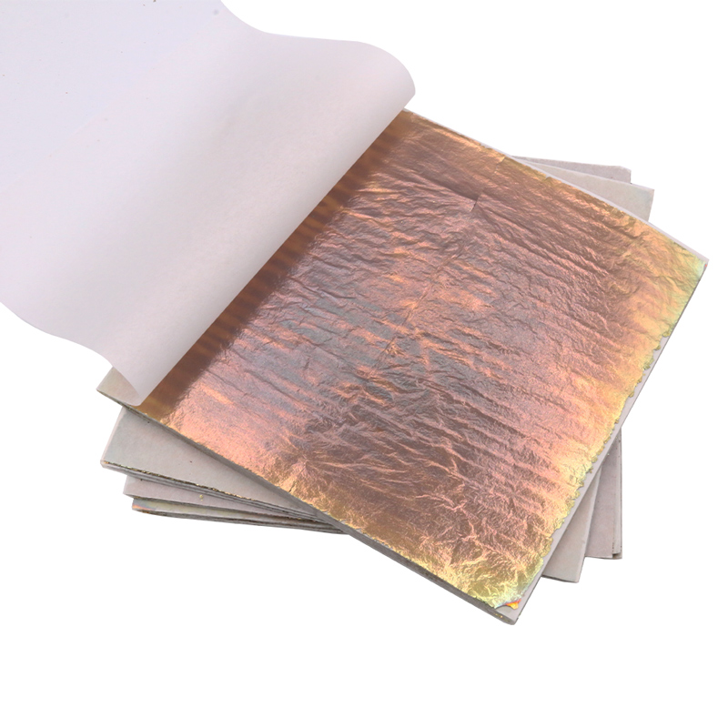14 × 14 センチメートルカラフルな模造金箔シート多彩な - Gold Foil Flakes のレビューと価格