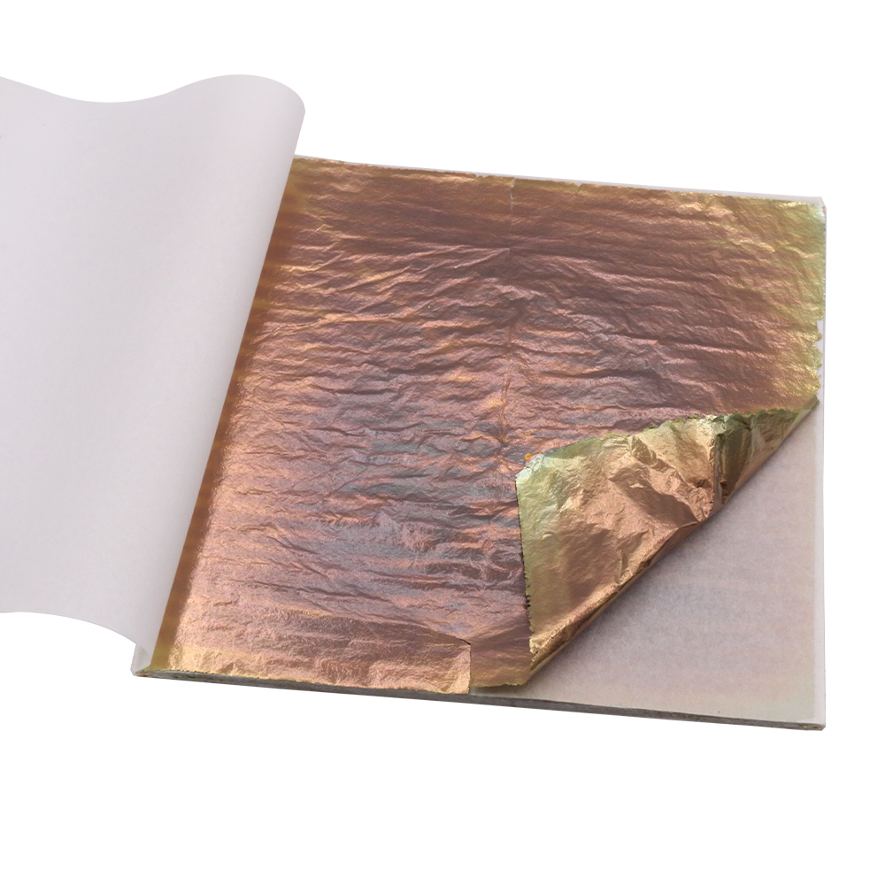 14 × 14 センチメートルカラフルな模造金箔シート多彩な - Gold Foil Flakes のレビューと価格