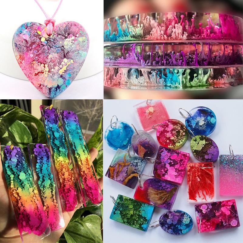 芸術的なUVエポキシ樹脂インク,アルコール樹脂顔料,液体着色 - Resin Dye Alcohol のレビューと価格