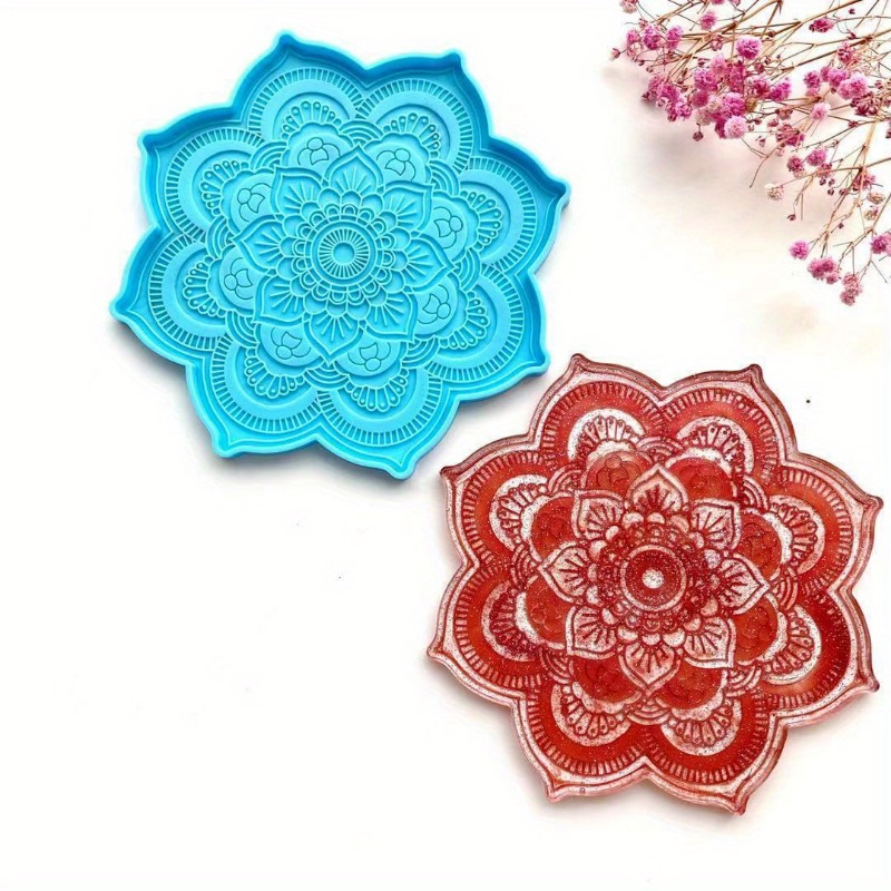 マンダラシリコンコースター型,丸型トレイ,カップマット,エポ - Silicone Mold Tray のレビューと価格