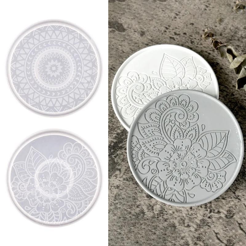 手作りクリエイティブラウンドコースターシリコーン型 DIY  - Coaster Mold Round のレビューと価格