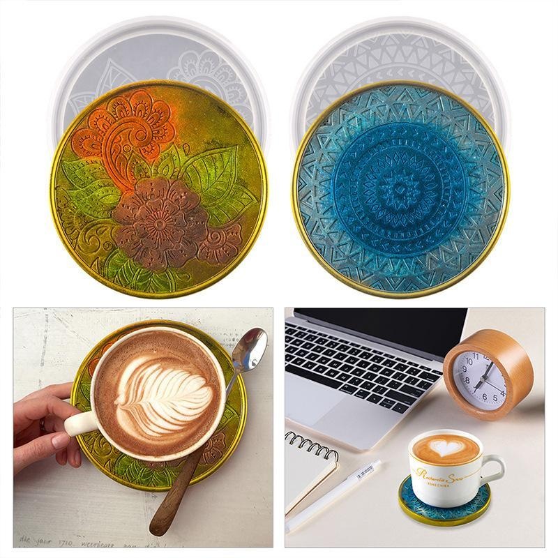 手作りクリエイティブラウンドコースターシリコーン型 DIY  - Coaster Mold Round のレビューと価格