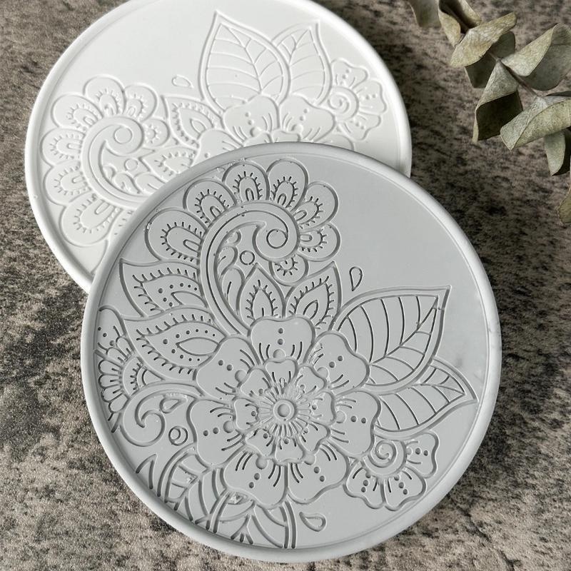 手作りクリエイティブラウンドコースターシリコーン型 DIY  - Coaster Mold Round のレビューと価格
