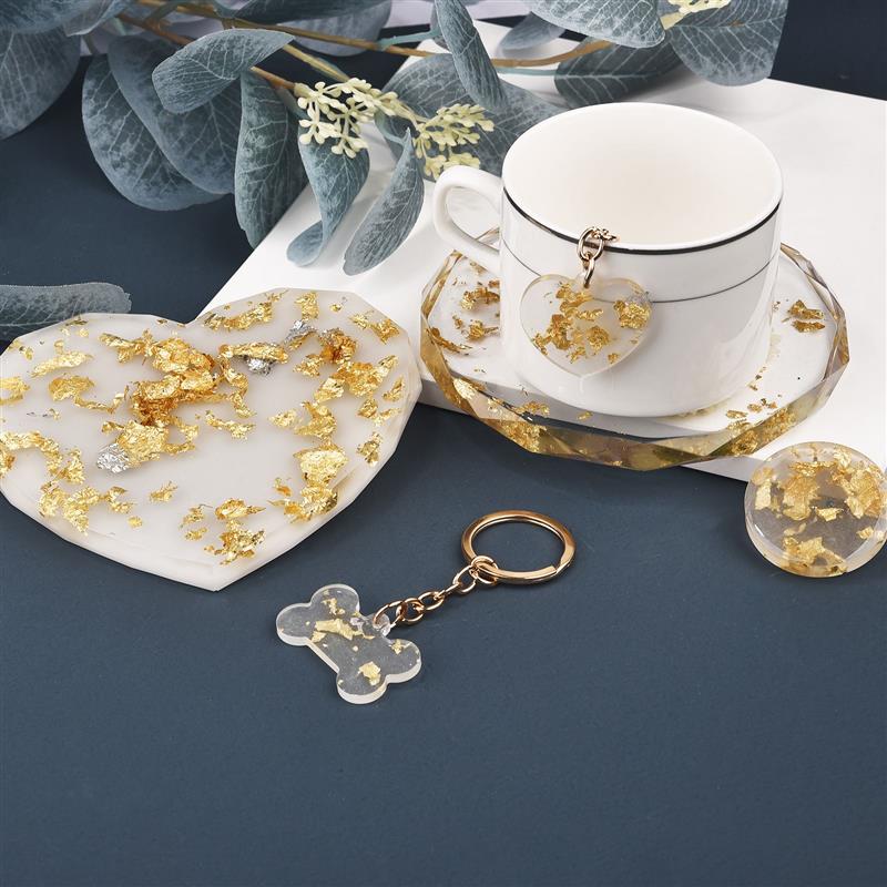 1/2/3/5/10グラム模造ゴールドスライバー銅箔スパンコ - Gold Foil Flakes のレビューと価格