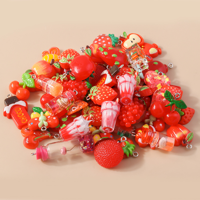 混合 10 個樹脂カラフルなハートフラワー動物レインボーチャ - Flower Preservation Resin のレビューと価格