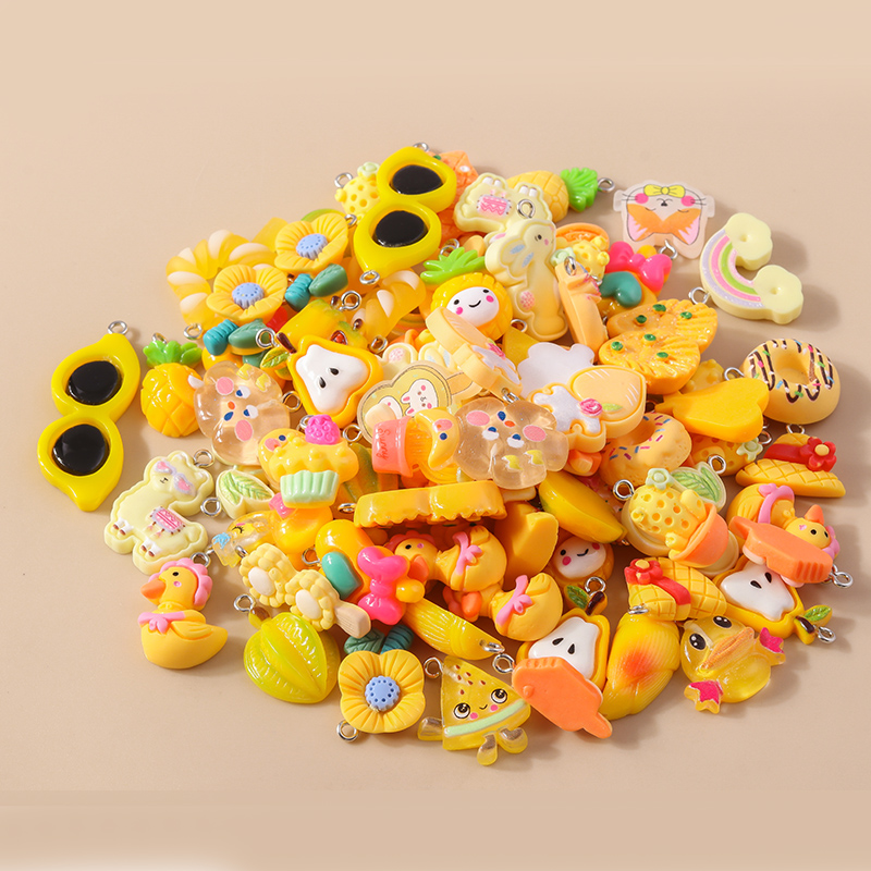 混合 10 個樹脂カラフルなハートフラワー動物レインボーチャ - Flower Preservation Resin のレビューと価格