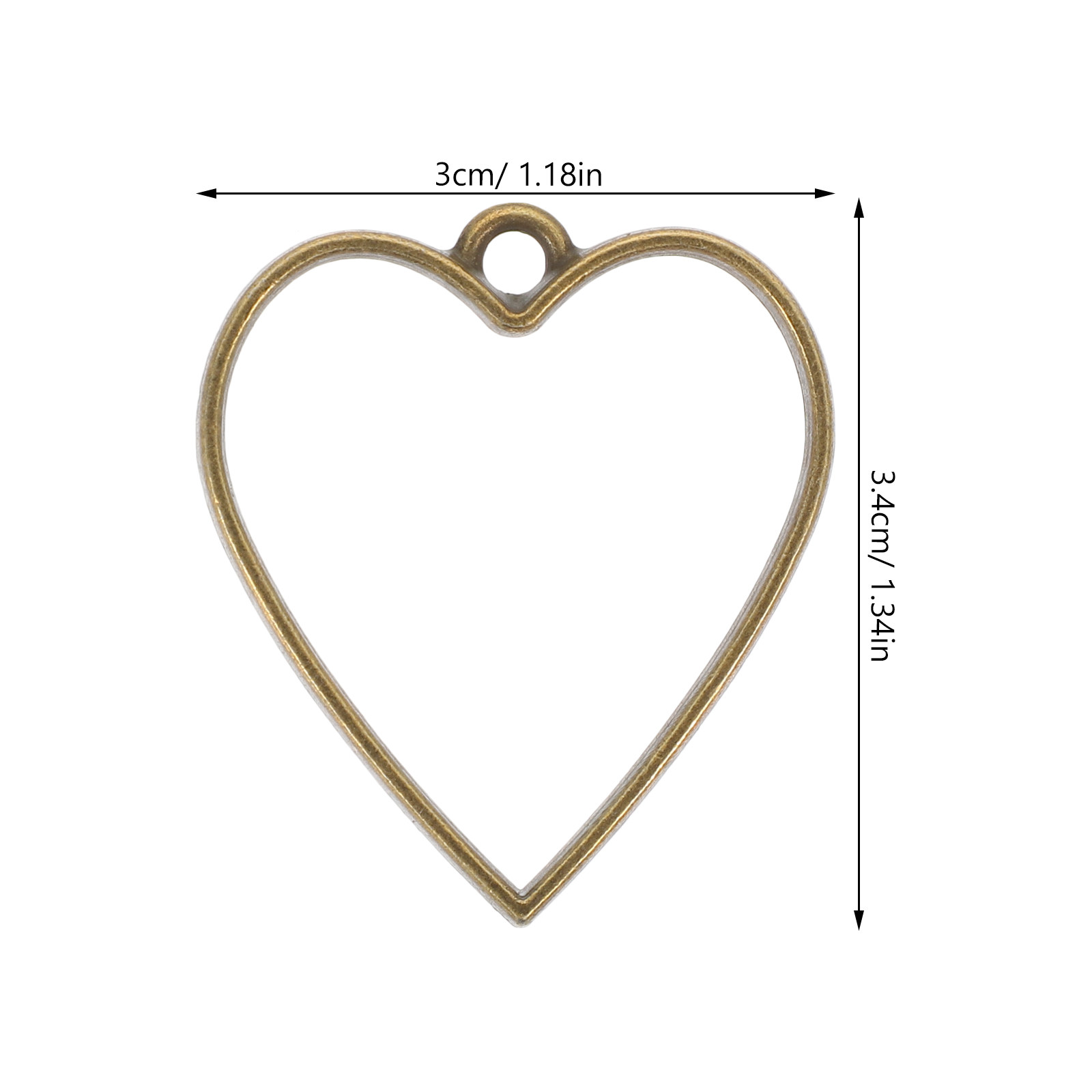50個 DIYレジンジュエリーベゼル オープンベゼルペンダン - Bezels Set Pendant のレビューと価格
