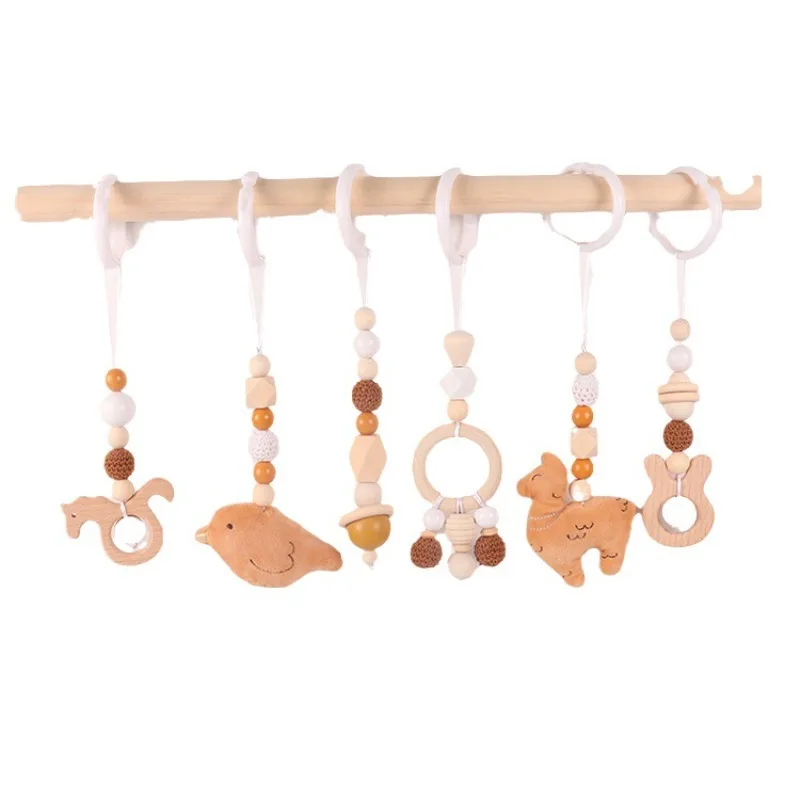 6 個木製赤ちゃんのおもちゃ木製ブナアクティビティジムフレー - Wood Ring Blank のレビューと価格