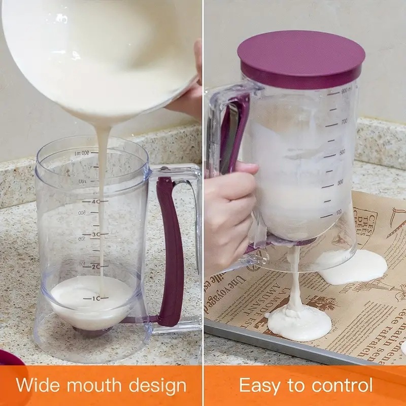 900ml バッターディスペンサー カップケーキ パンケーキ - Mixing Cup Silicone のレビューと価格