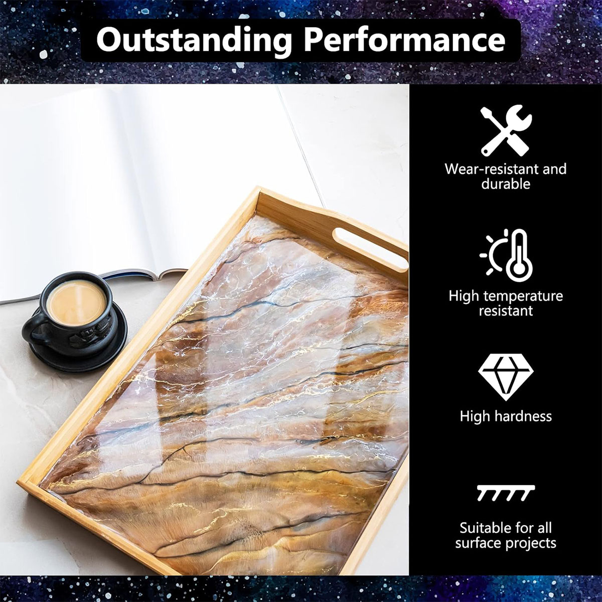 1000mlクリスタルクリアエポキシ樹脂キット 黄変なし 気 - Resin Jewelry Kit のレビューと価格