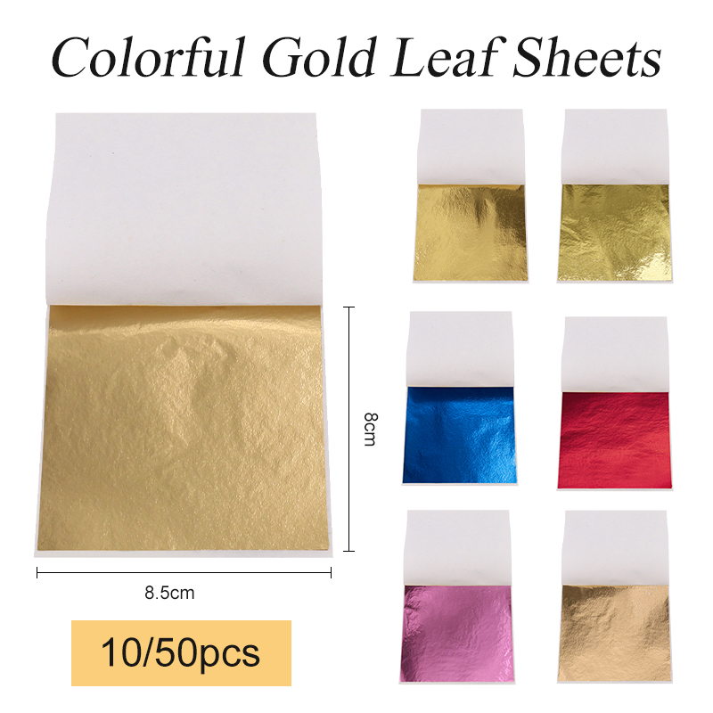 8 × 8.5 センチメートル台湾模造金箔シート銅箔紙金メッ - Gold Foil Flakes のレビューと価格