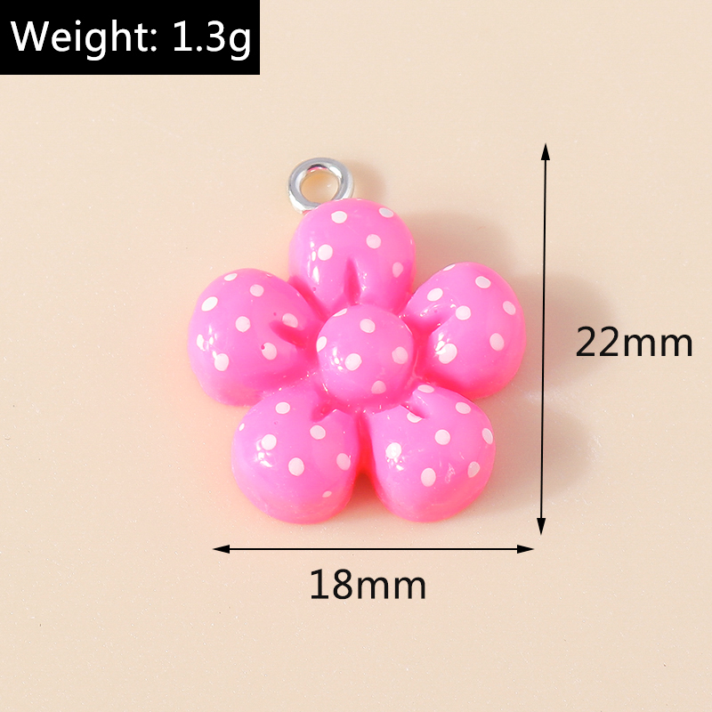 ジュエリー作りのための樹脂ピンク色の花のチャーム,ペンダント - Flower Preservation Resin のレビューと価格