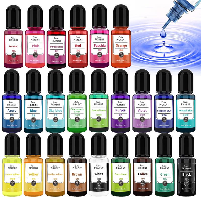 レジンティレジングネティトインクリキッドオッシュ染料、インク - Resin Pigment Set のレビューと価格
